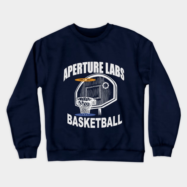 APERATURE LABS BASKETBALL TEAM Crewneck Sweatshirt by smallbrushes